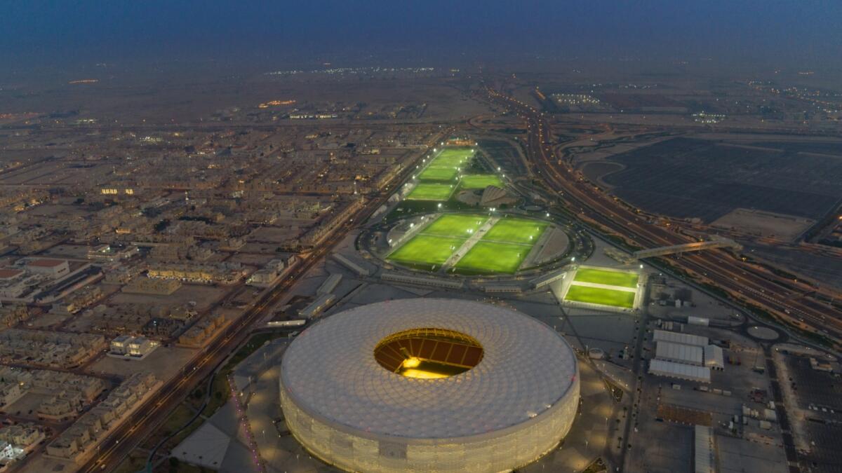 Al Thumama Stadium ahead of the World Cup. — Courtesy: Twitter