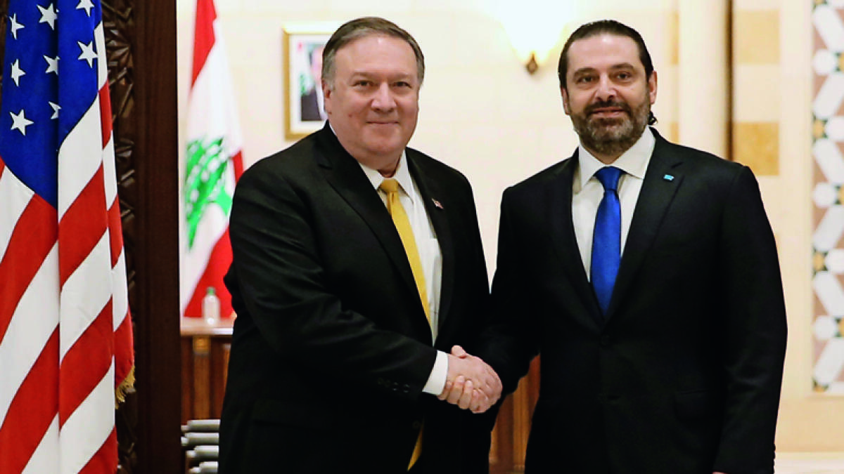 Pompeo calls on Lebanon to move away from dark Iran