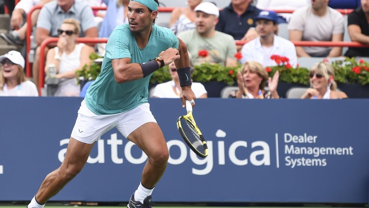 Nadal sees off Evans to advance in Rogers Cup