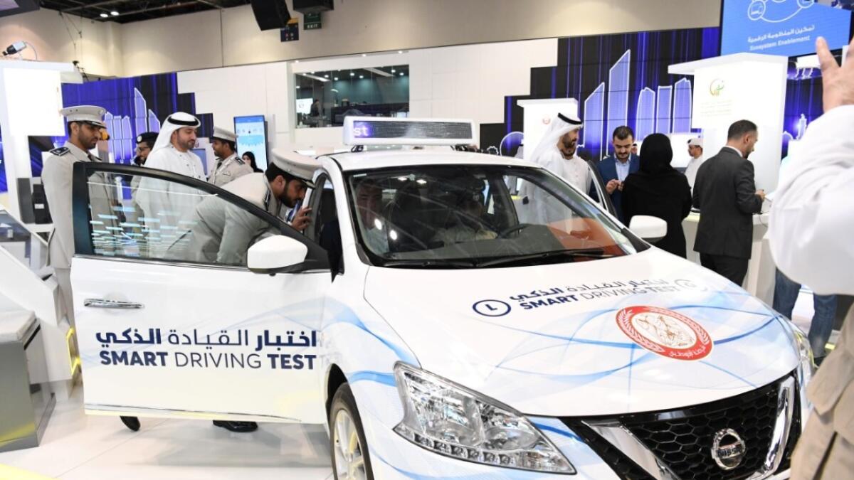 driving text, driving licence, Abu Dhabi, smart driving test