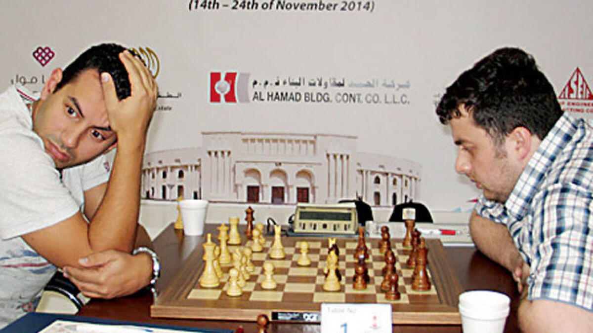 Adly, Guseinov share lead in Sharjah chess