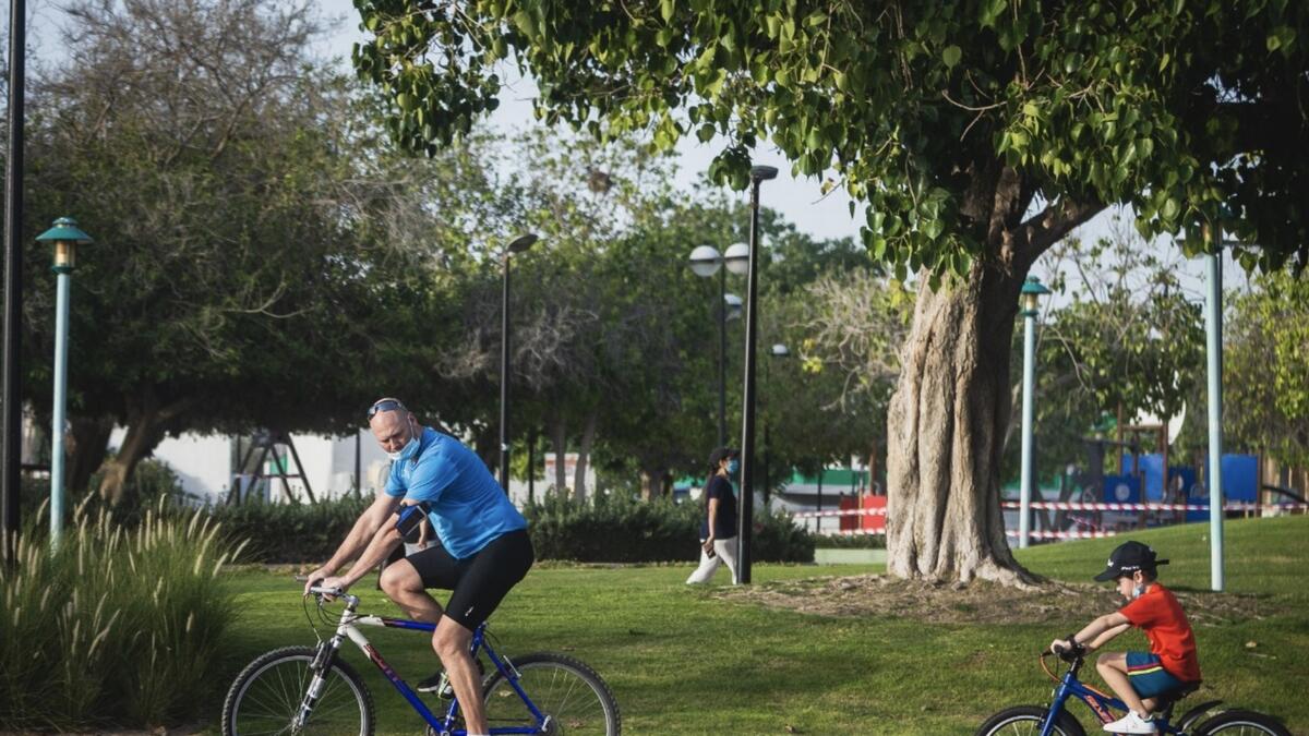 The reopening of Dubai’s public parks has been planned in three phases. (Neeraj Murali/KT)