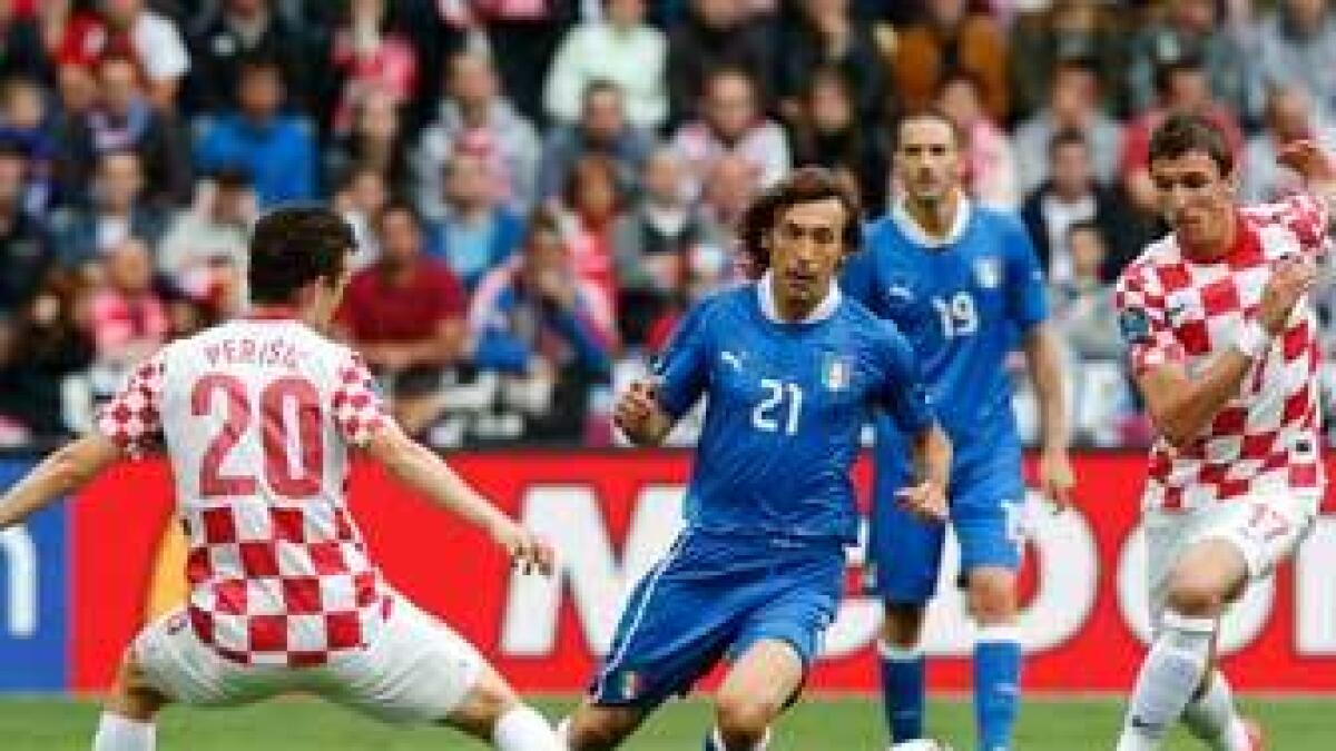 Italy held to 1-1 draw by Croatia in Group C