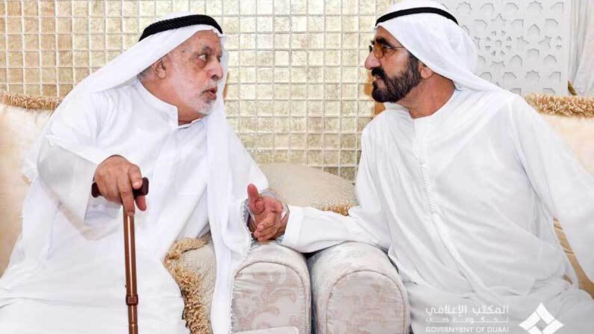 Sheikh Mohammed, Sheikh Saud, condolence meet, Al Ghurair family