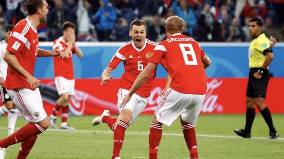 FIFA World Cup: Russia beat Egypt to lead group