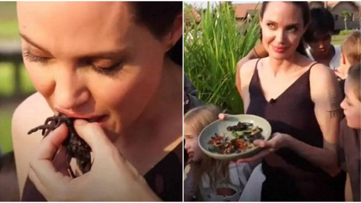 Angelina Jolies new passion: Eating scorpions, tarantulas