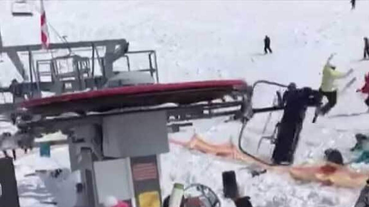 Video: Eight injured in Georgia ski chair lift crush 