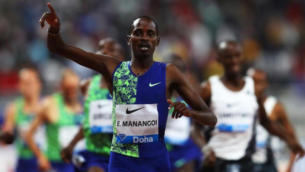Elijah Manangoi was provisionally suspended on Thursday for missing doping tests