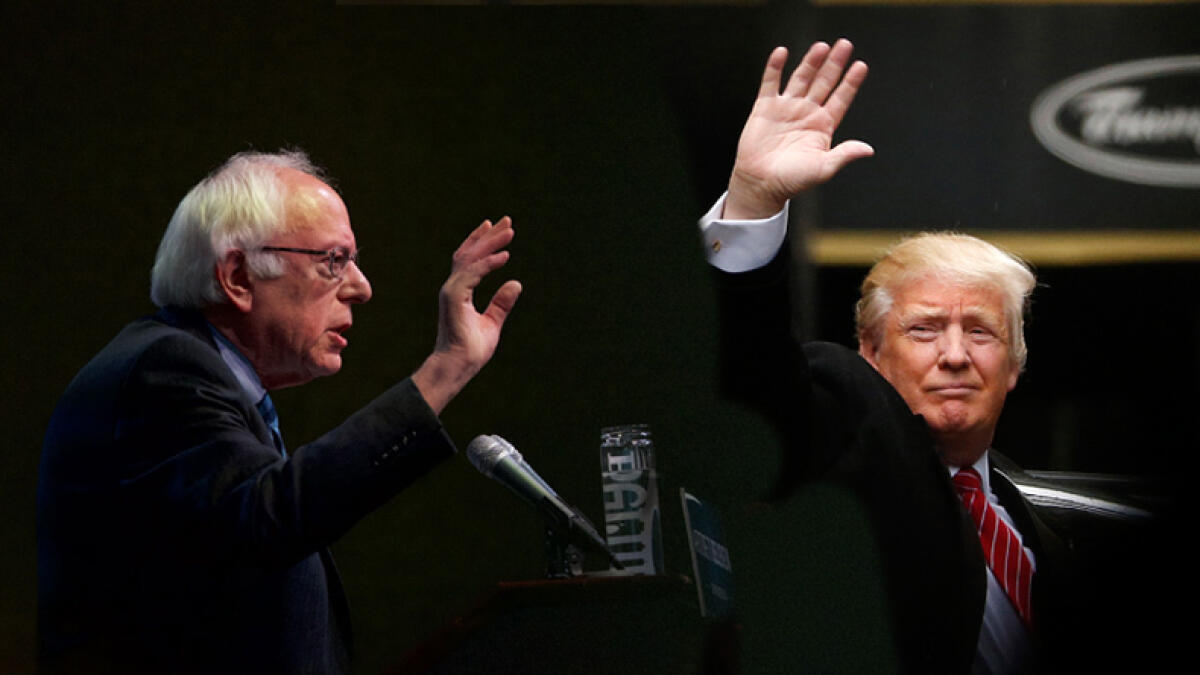 Trump rolls unrivaled, Sanders takes West Virginia