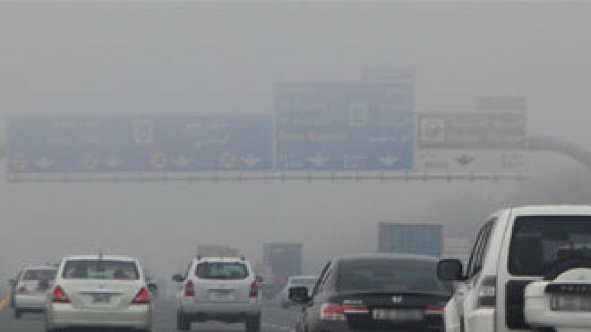 Abu Dhabi Police warn motorists to be cautious during fog