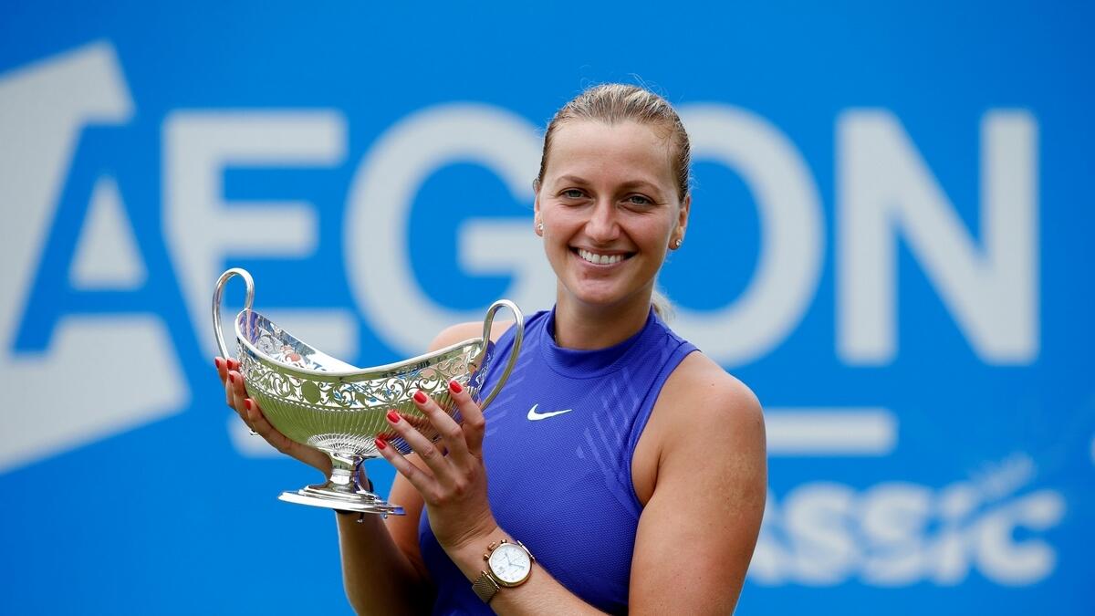 Kvitova sends Wimbledon warning with Aegon title
