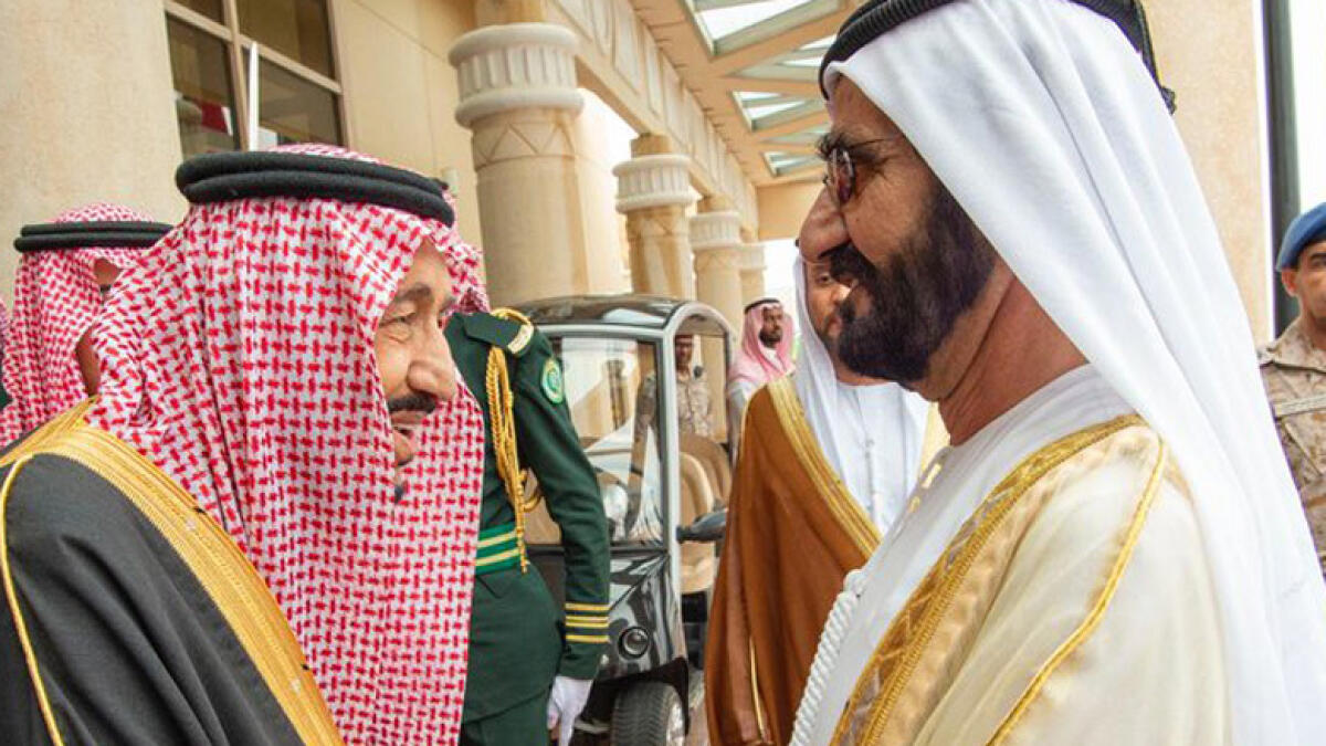 Dubai Ruler, sheikh mohammed, saudi king salman, gcc summit