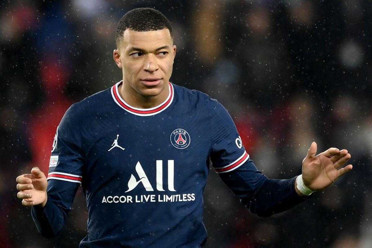 Paris Saint-Germain's French forward Kylian Mbappe. (AFP)
