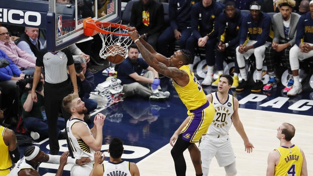 Sabonis shines as Pacers halt Lakers win streaks