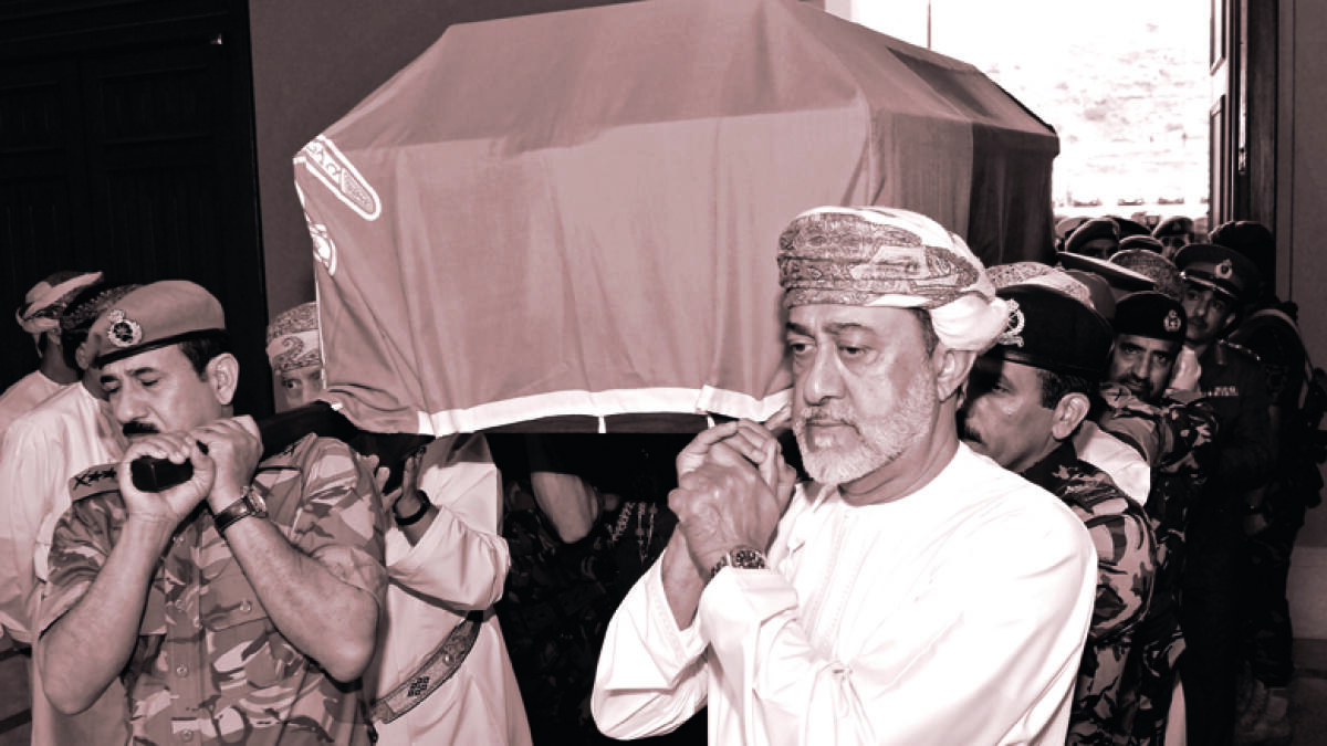 qaboos, oman, mourn, leader, sultan
