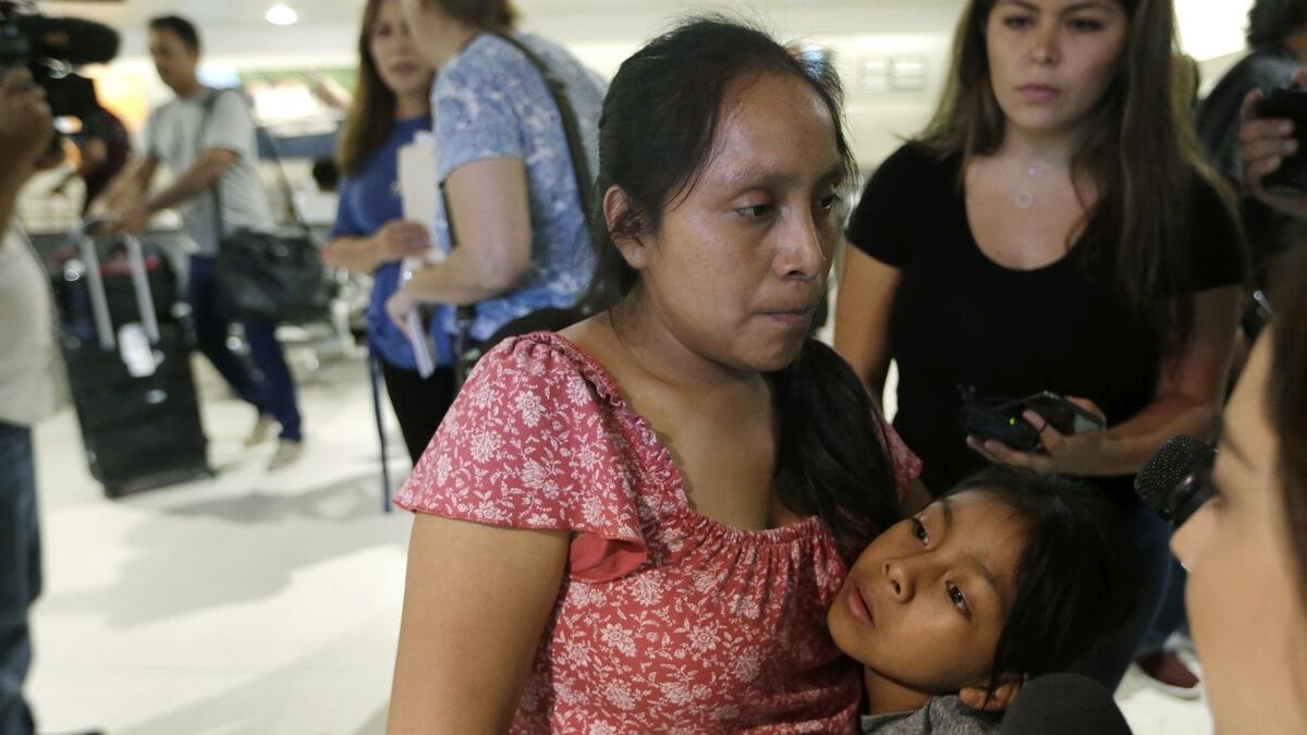 Video: Tearful reunion for mother, daughter separated at border