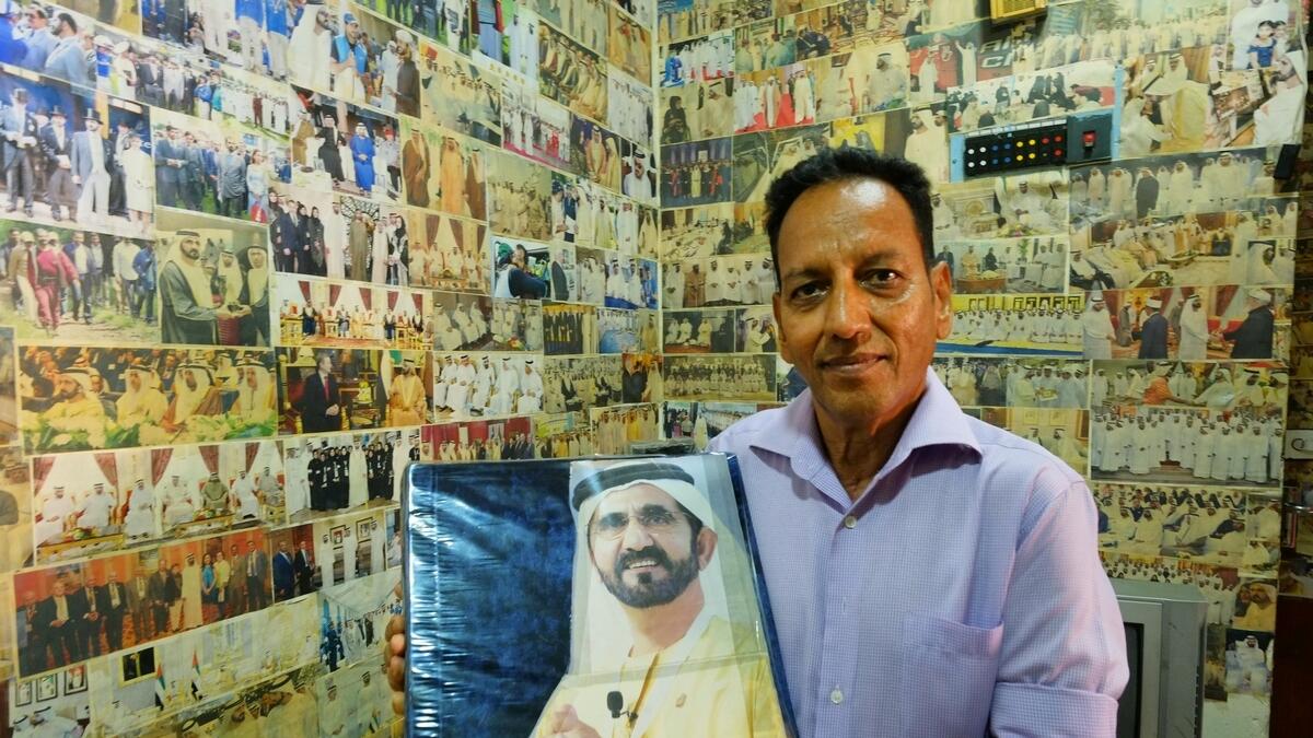 Video: This man has 4,000 photos of Sheikh Mohammed
