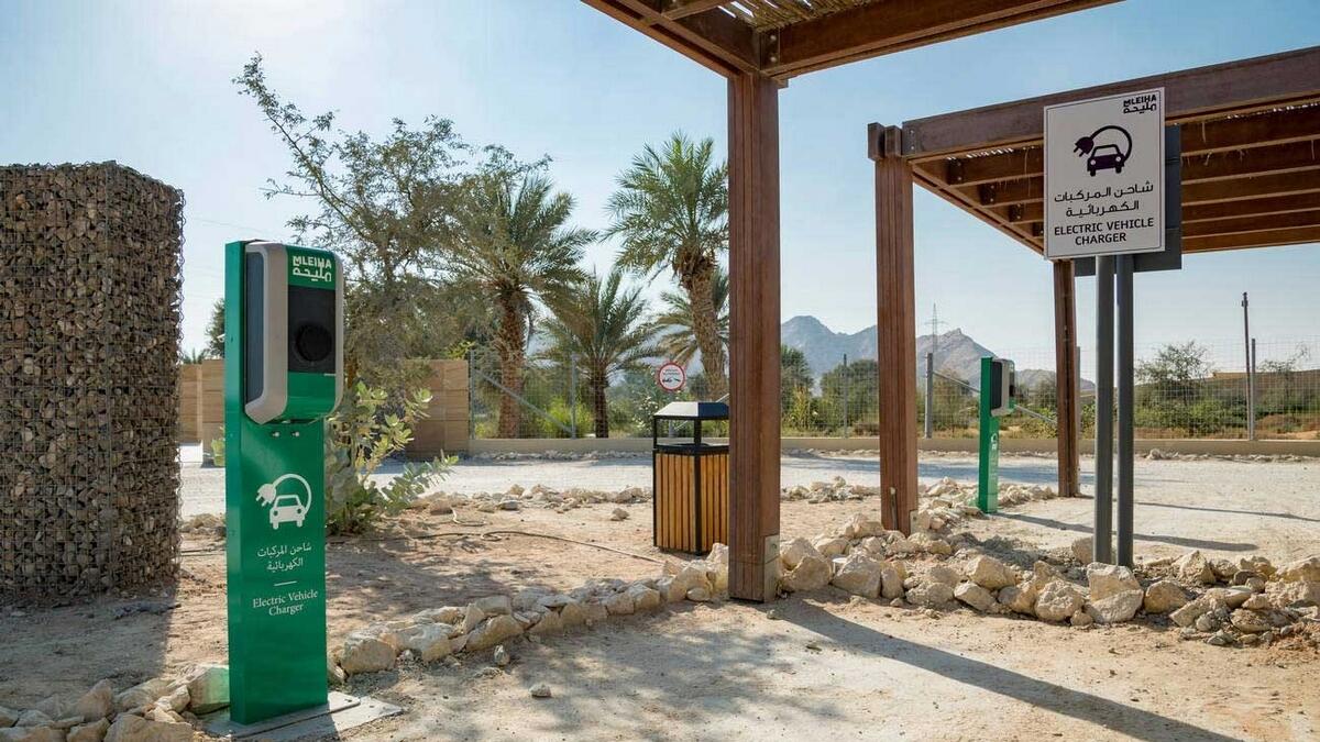 Free, electric vehicle, charging, stations, Sharjah, 