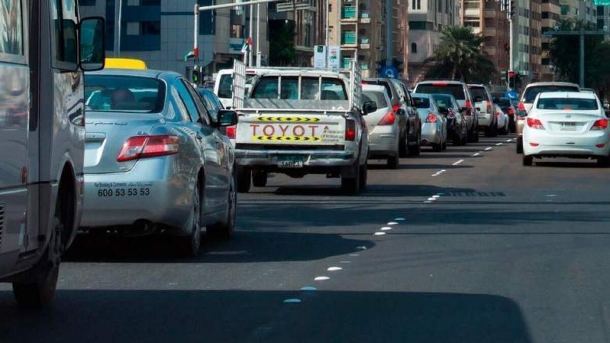 UAE traffic: Broken down car causes delays in Abu Dhabi