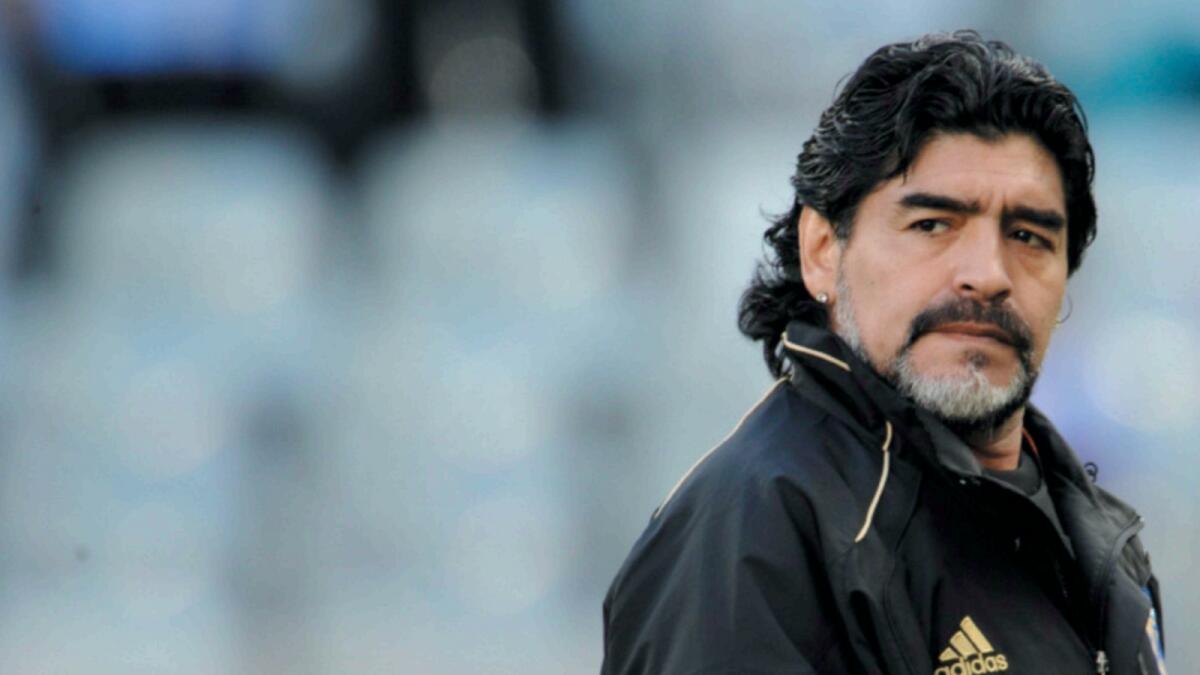 Diego Maradona. — File photo