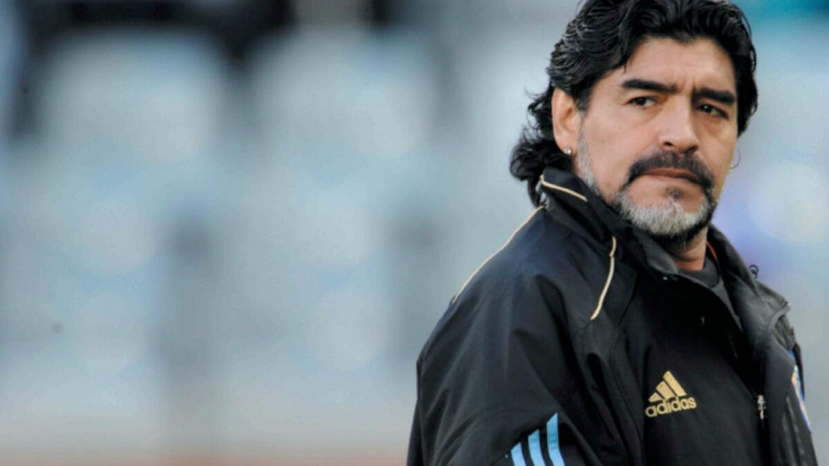 Diego Maradona. — File photo