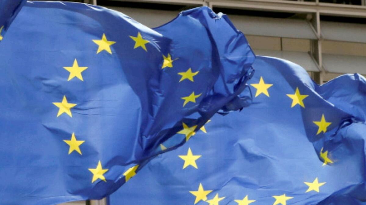 European Union flags. — Reuters file