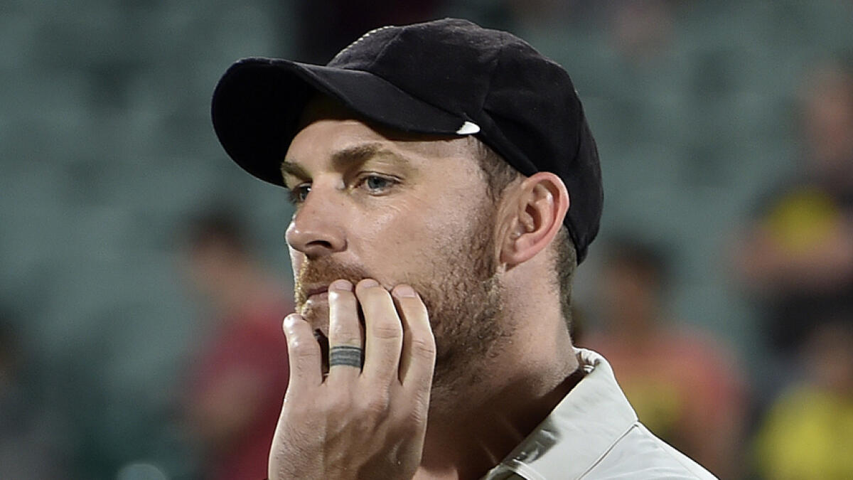 Brendon McCullum admitted of the strain between him and team mate Ross Taylor. - AFP