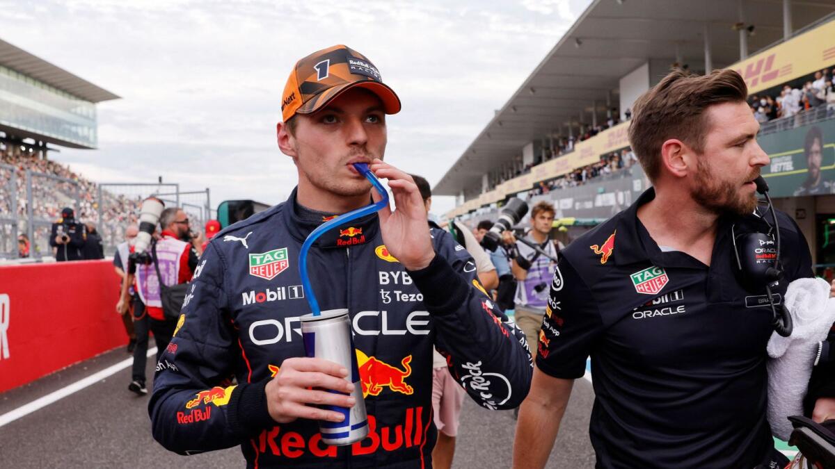 Red Bull's Max Verstappen after qualifying in pole position. — Reuters