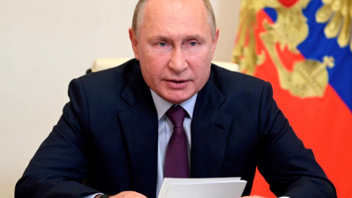 ussian President Vladimir Putin. — AP file
