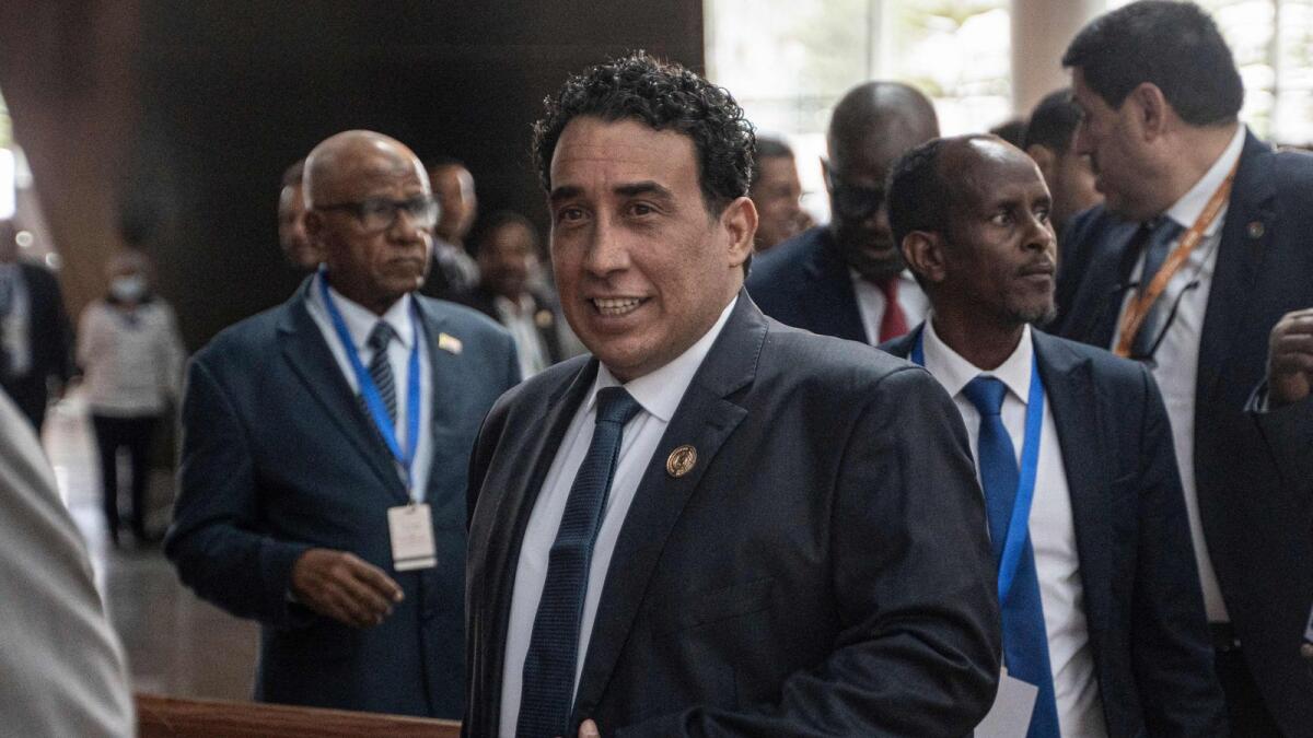 Mohamed Menfi, Chairman of the Presidential Council of Libya. — AFP file