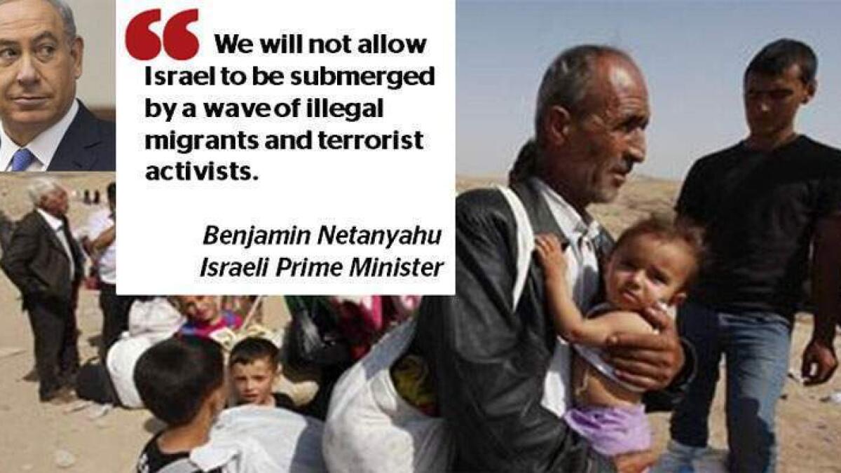 Netanyahu says will not allow Israel to be submerged by refugees