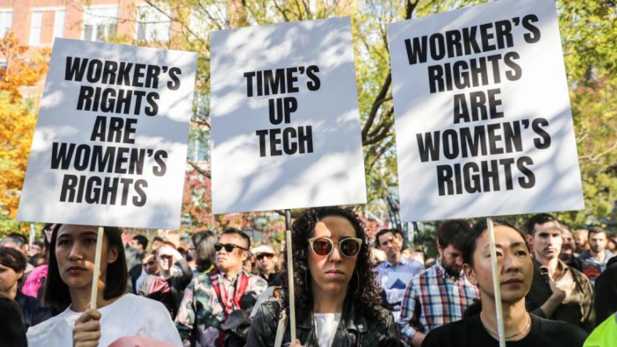 Googles #MeToo moment: Workers walk out over womens rights