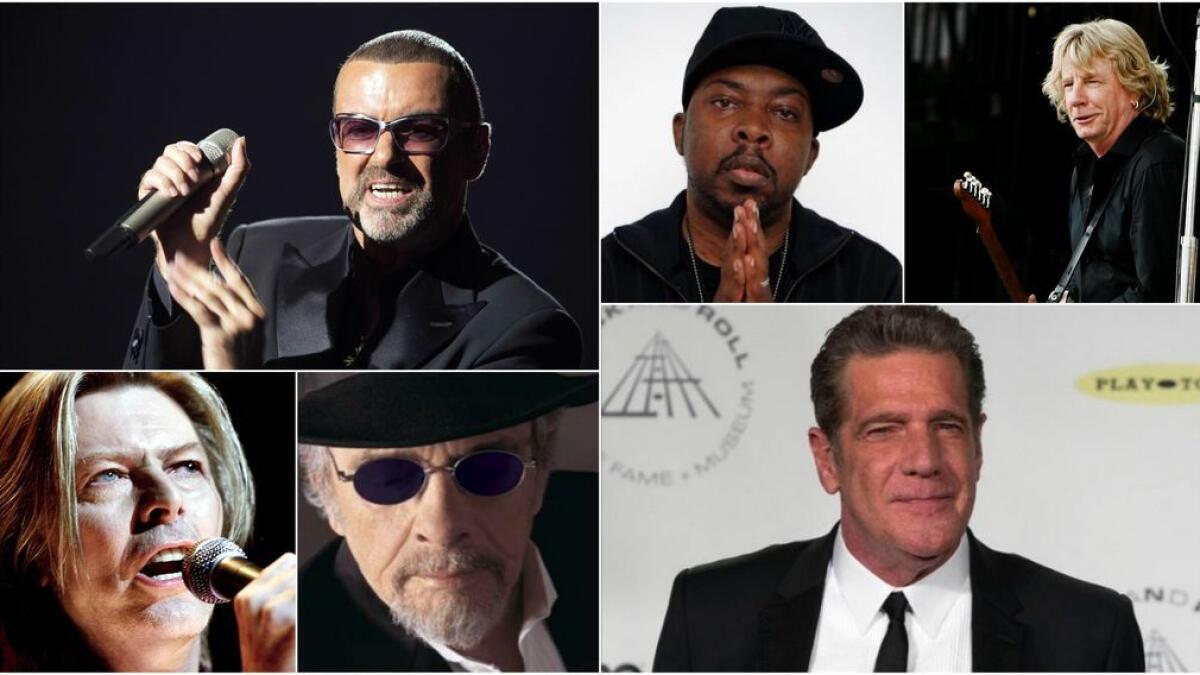 Prominent musicians who died in 2016