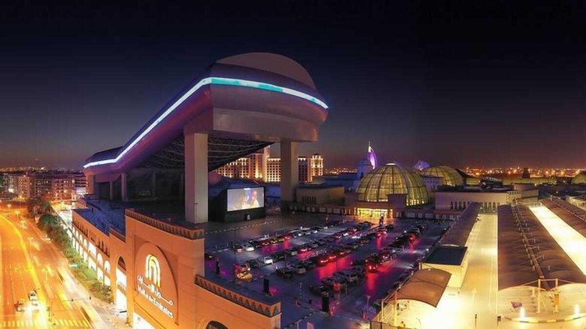 Mall of the Emirates has launched a drive-in cinema that begins today and is priced at Dh180 for two.