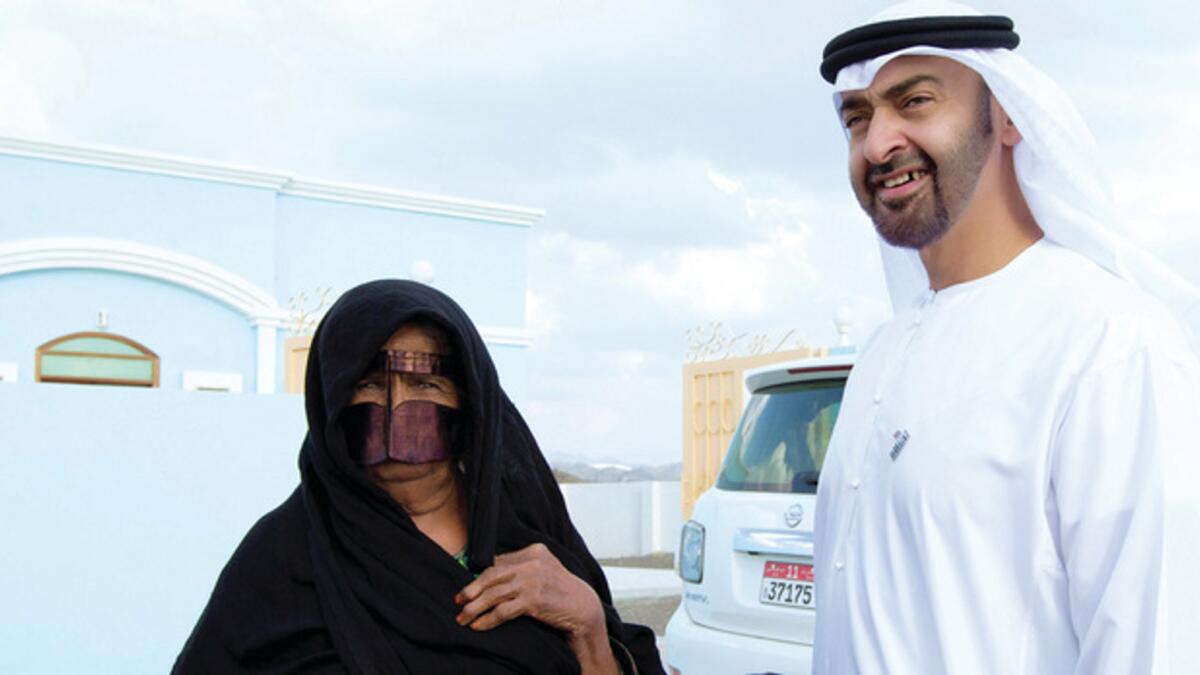 UAE President Sheikh Mohamed with Gouwayah. Photo: Supplied