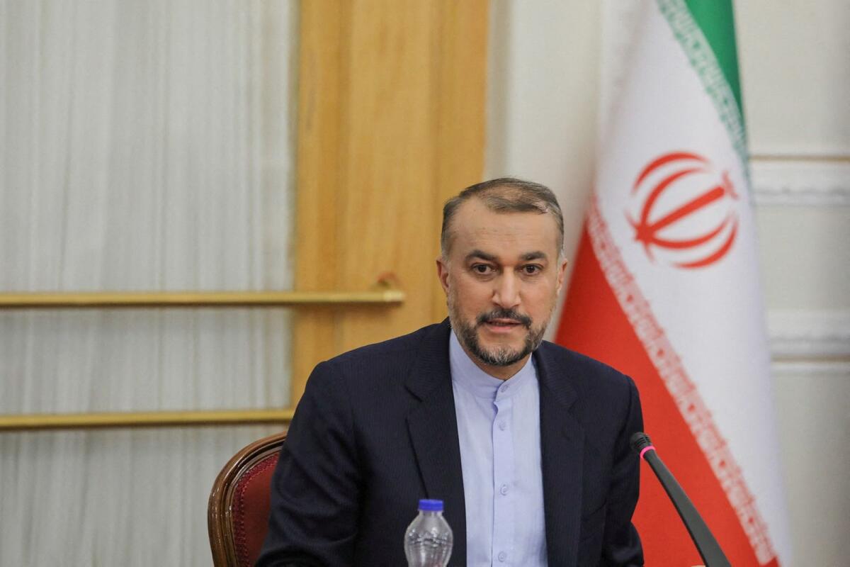 Iran's Foreign Minister Hossein Amir-Abdollahian. — Reuters file