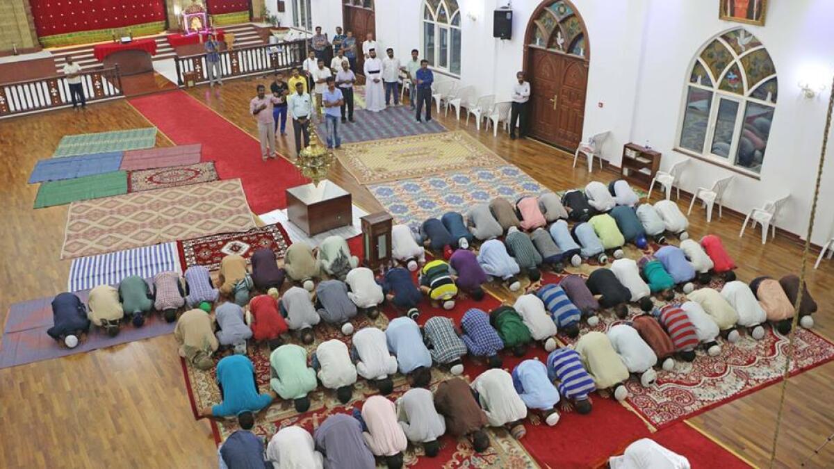 UAE church opens door for Maghrib prayer, iftar