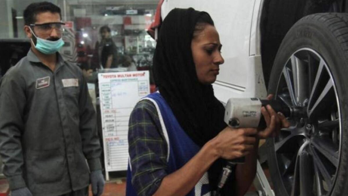Female car mechanic driving change in patriarchal Pakistan