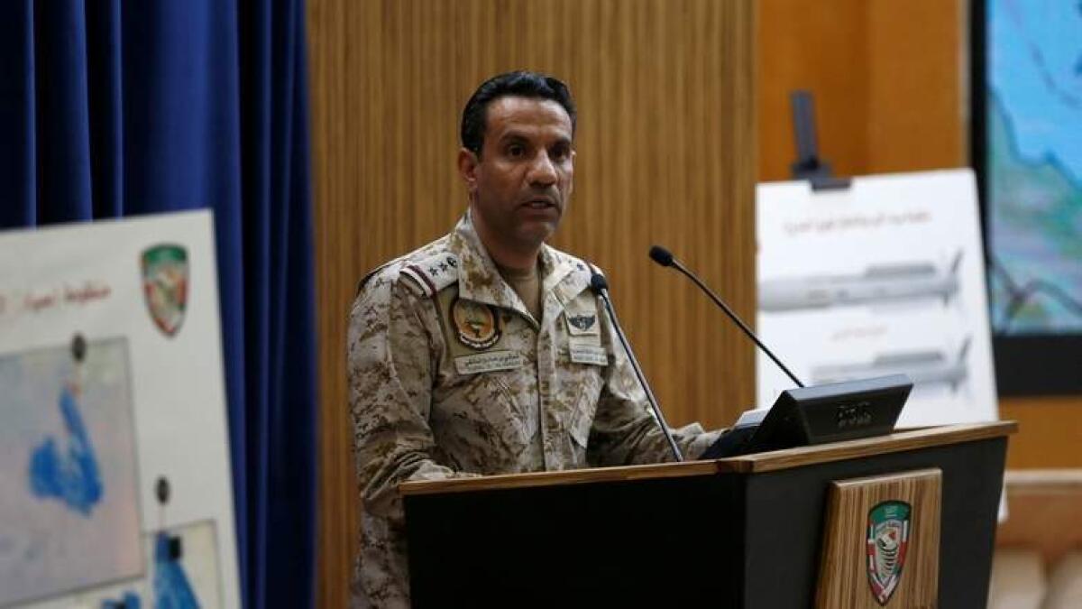 Official spokesman of the Arab Coalition Forces to Support Legitimacy in Yemen Col. Turki Al Maliki.- Reuters