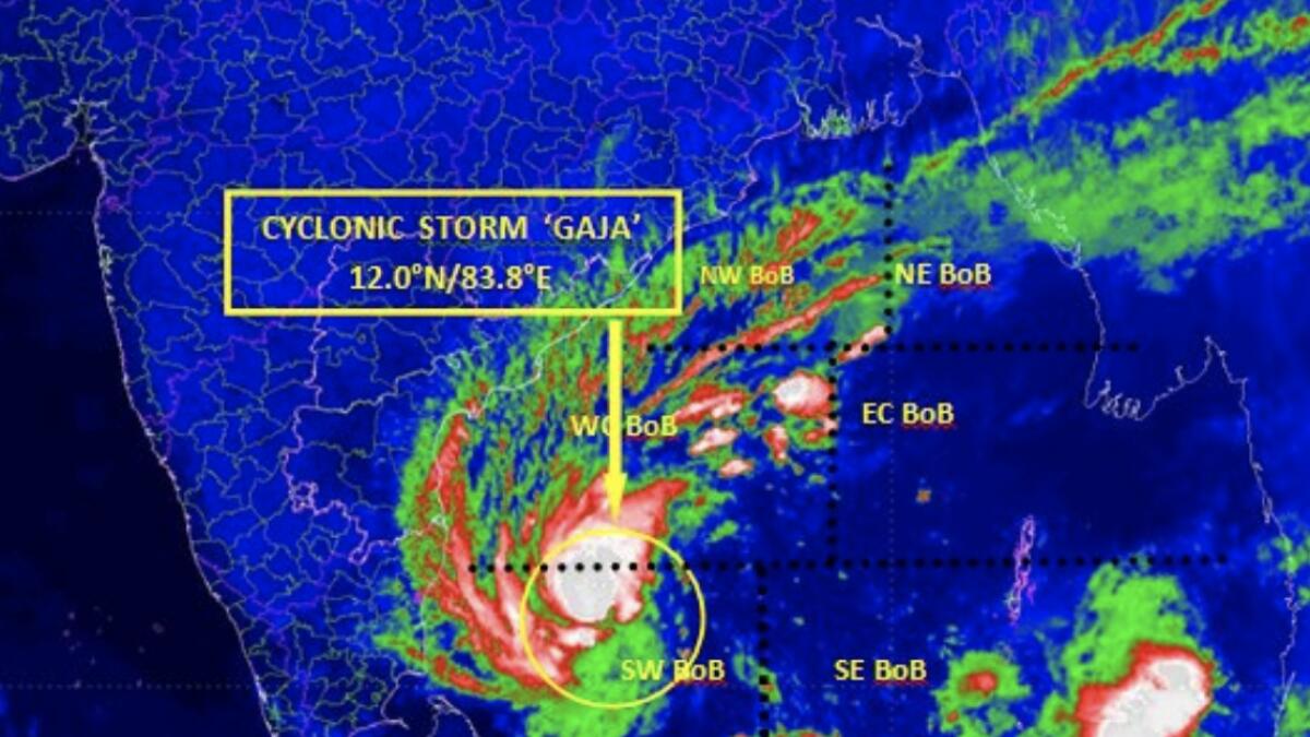 India braces for cyclone Gaja, schools to remain closed