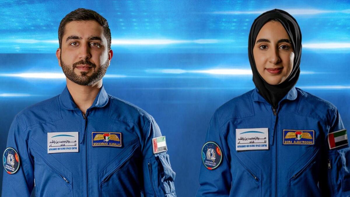 Nora AlMatrooshi (right) and Mohammad AlMulla. Photo: File