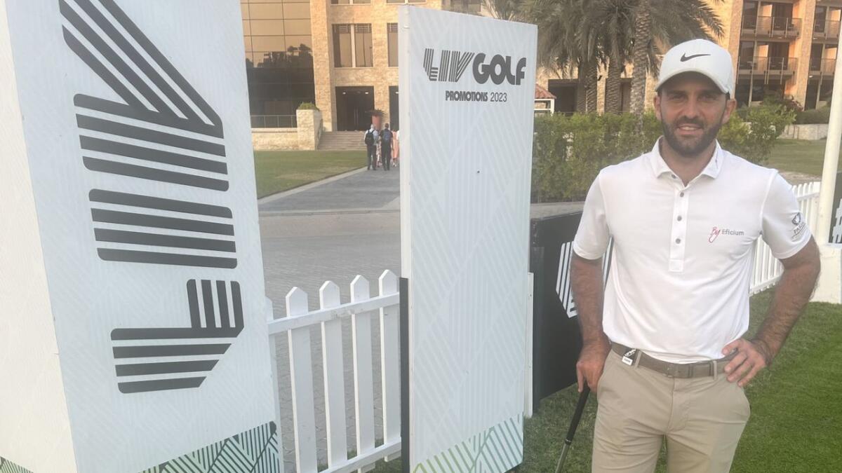 Dubai resident Joel Stalter (Fr) made it to the second day in the LIV Promotions at Abu Dhabi Golf Club.- Supplied photo