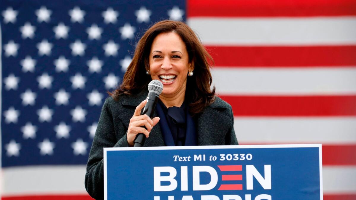 Kamala Harris poised to become the first female vice-president of the United States, and with a record number of women elected to Congress.