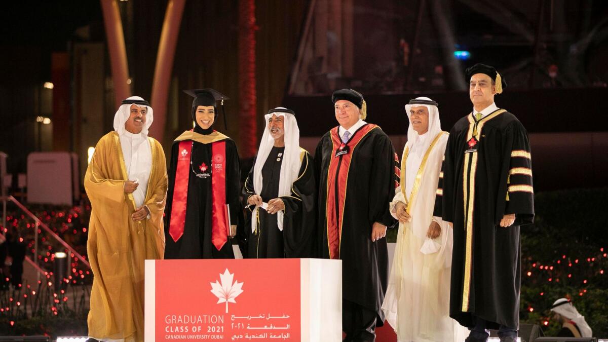 The Canadian University of Dubai celebrated 11th convocation ceremony, conferring degrees on 406 students at the Expo 2020 Dubai, Al Wasl Dome plaza. Photo: Supplied