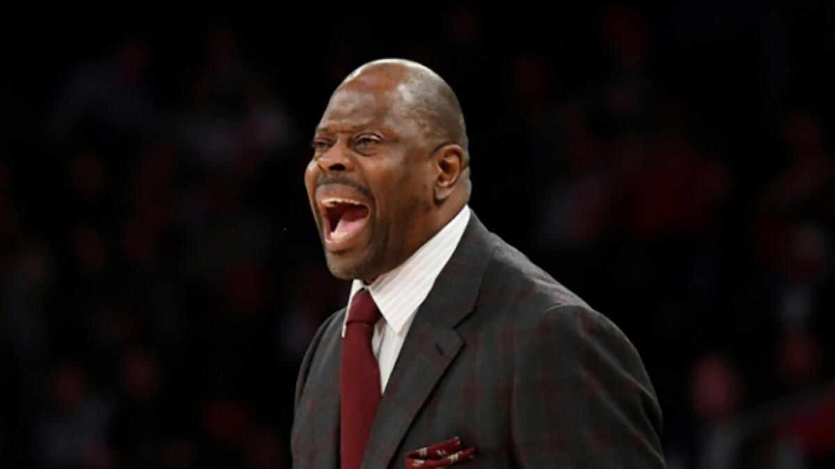 Patrick Ewing has left hospital and is recovering at home after being diagnosed with Covid-19, his son said. -- AFP