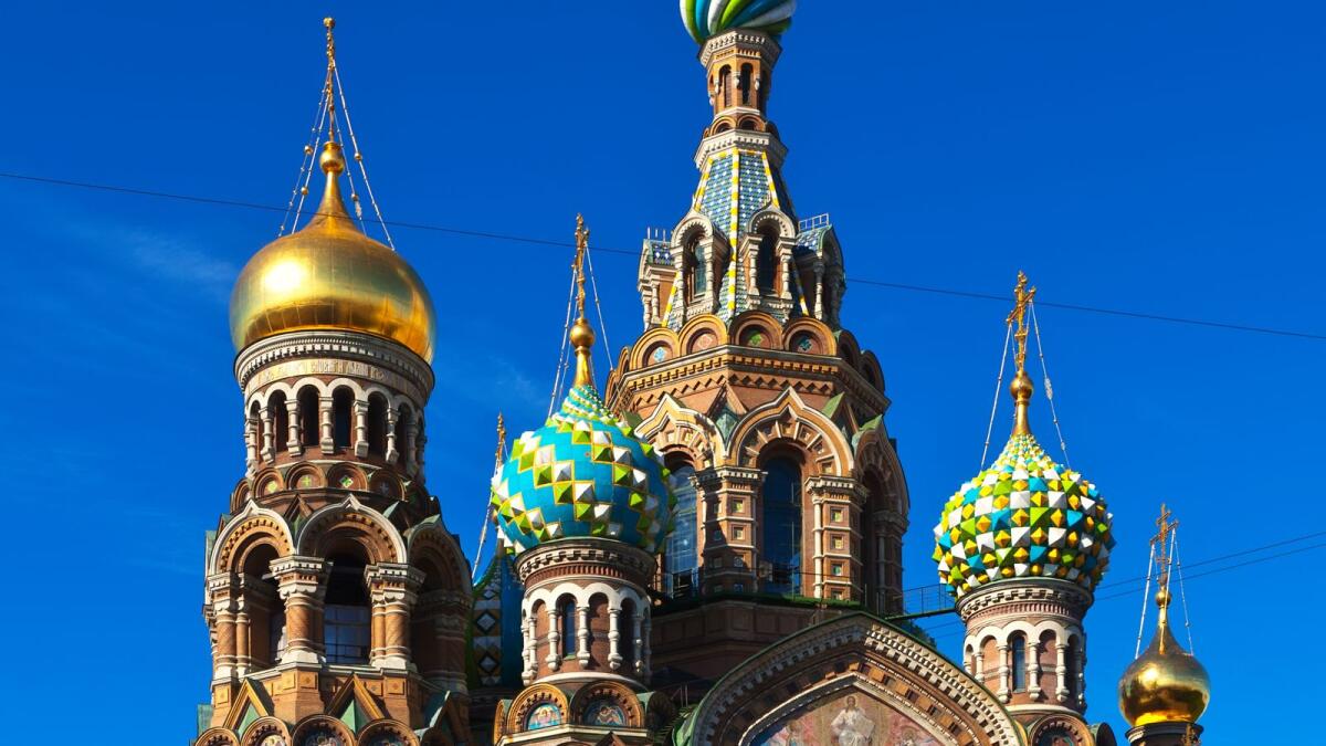 Views of Saint Petersburg. Church of the Savior on Blood in summer