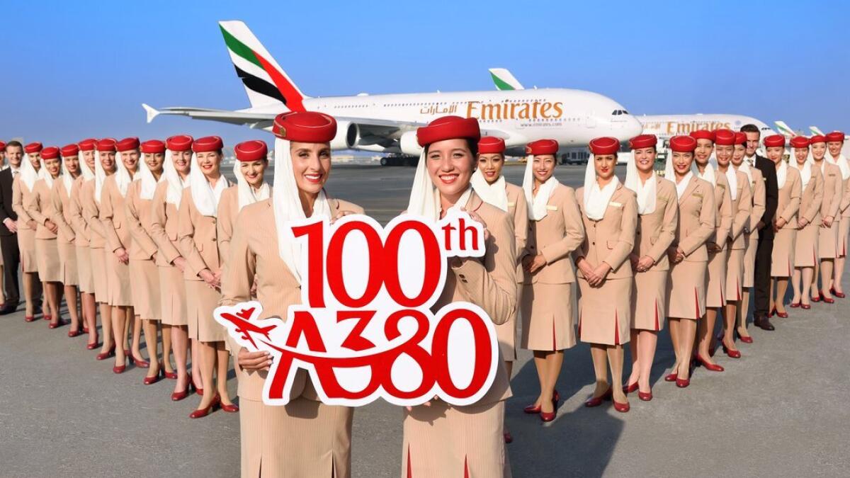 On Friday, Emirates took delivery of its 100th A380 aircraft, a milestone for the leading carrier. The superjumbo bears the image of Sheikh Zayed bin Sultan Al Nahyan.