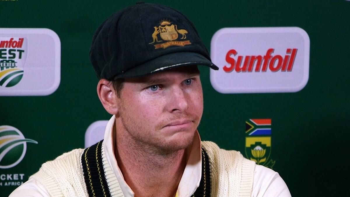 Australias captain Steve Smith speaking during a press conference in Cape Town.-AFP/AFP 