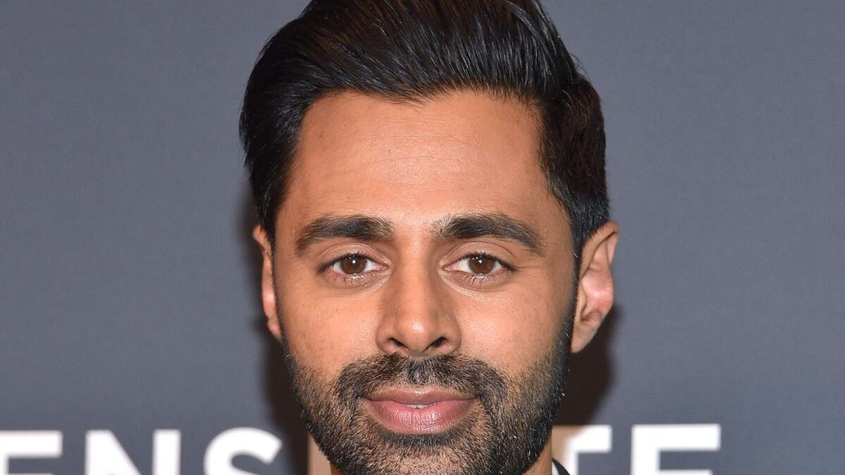 US comedian Hasan Minhaj arrives for the Critics Choice Association's inaugural celebration of Asian Pacific Cinema &amp; Television at the Fairmont Century Plaza Hotel in Century City, California on November 4, 2022. (Photo by LISA O'CONNOR / AFP)