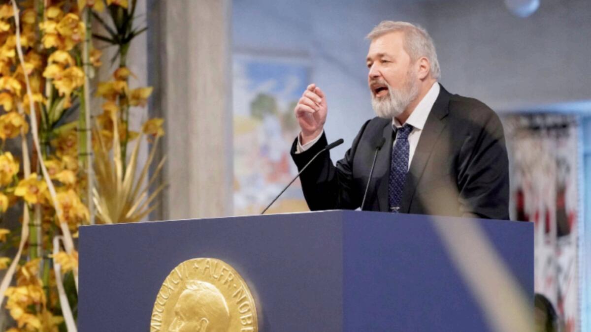 Nobel Peace Prize winner Dmitry Muratov. — Reuters file
